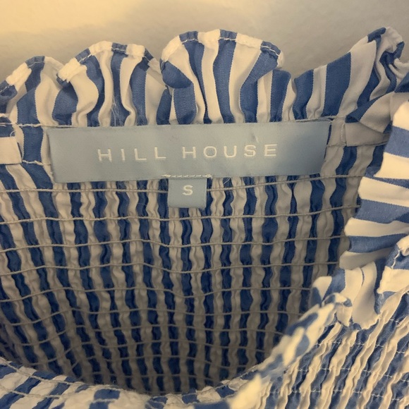 RARE! Hill House Home Ellie Nap Dress in Blueberry Stripe Size S - Picture 2 of 5